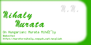 mihaly murata business card